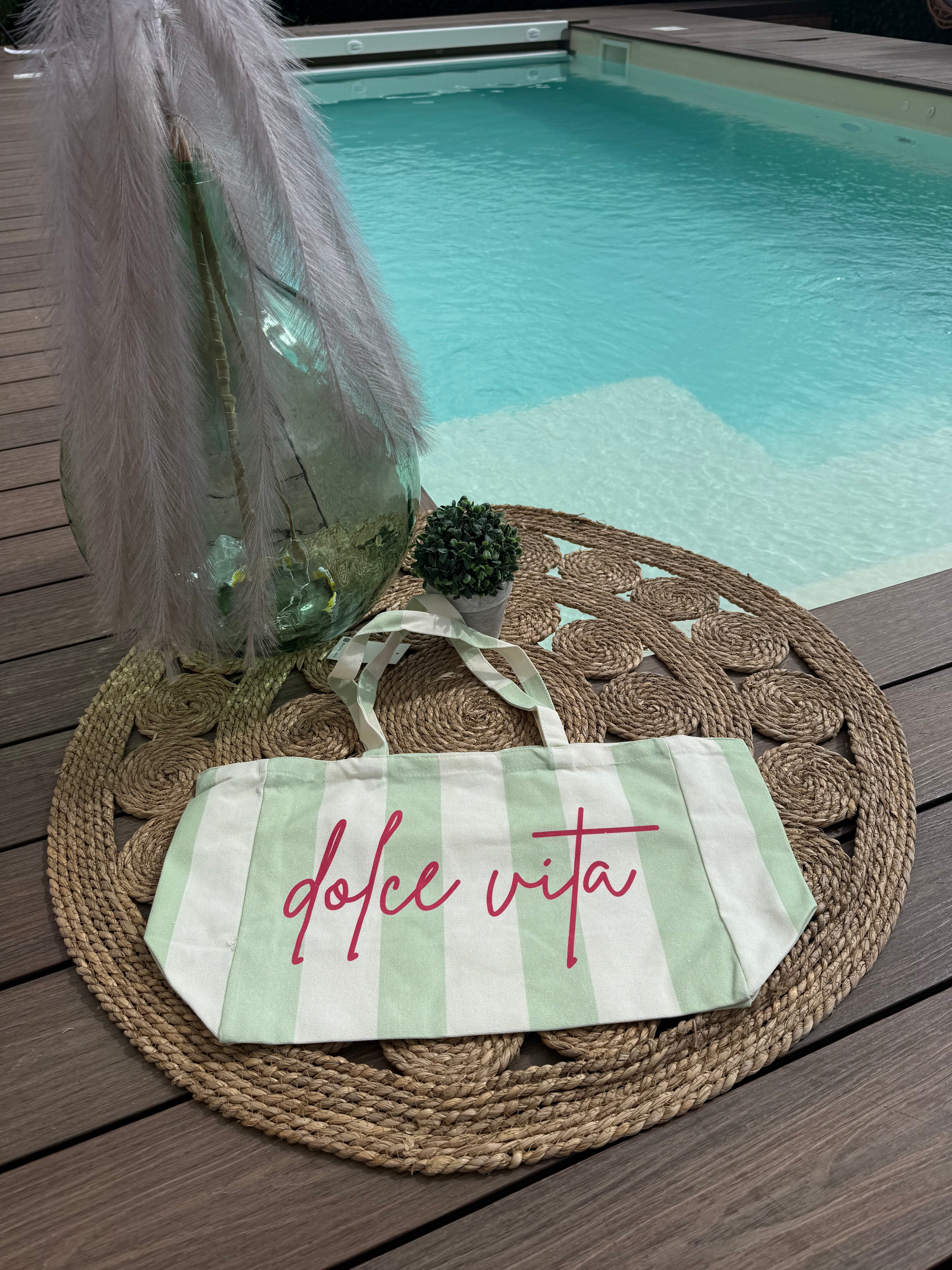 Sac tissu « Dolce Vita » 💚