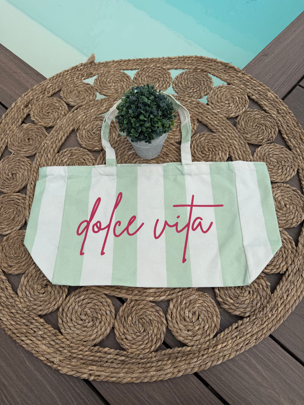 Sac tissu « Dolce Vita » 💚