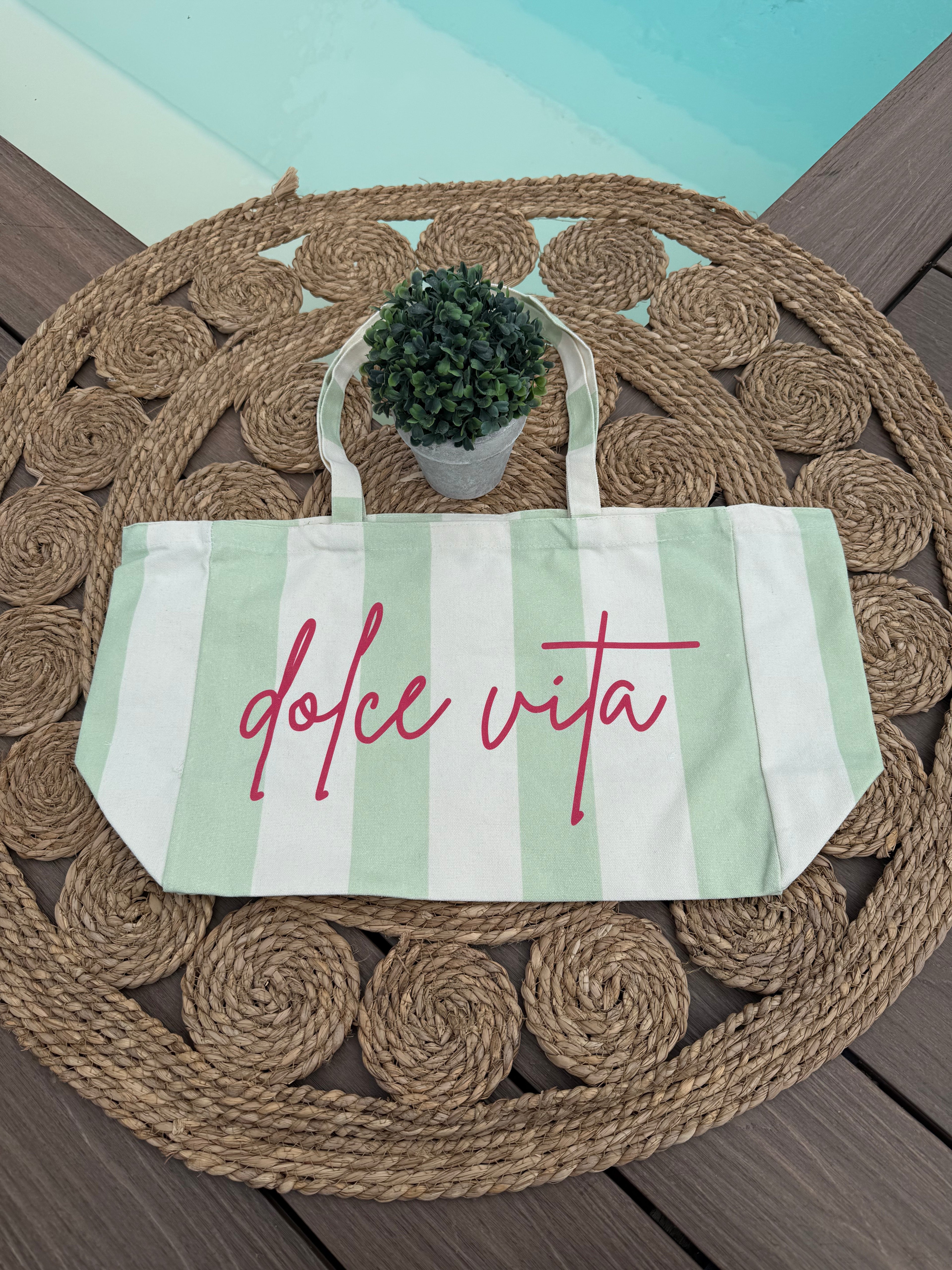 Sac tissu « Dolce Vita » 💚