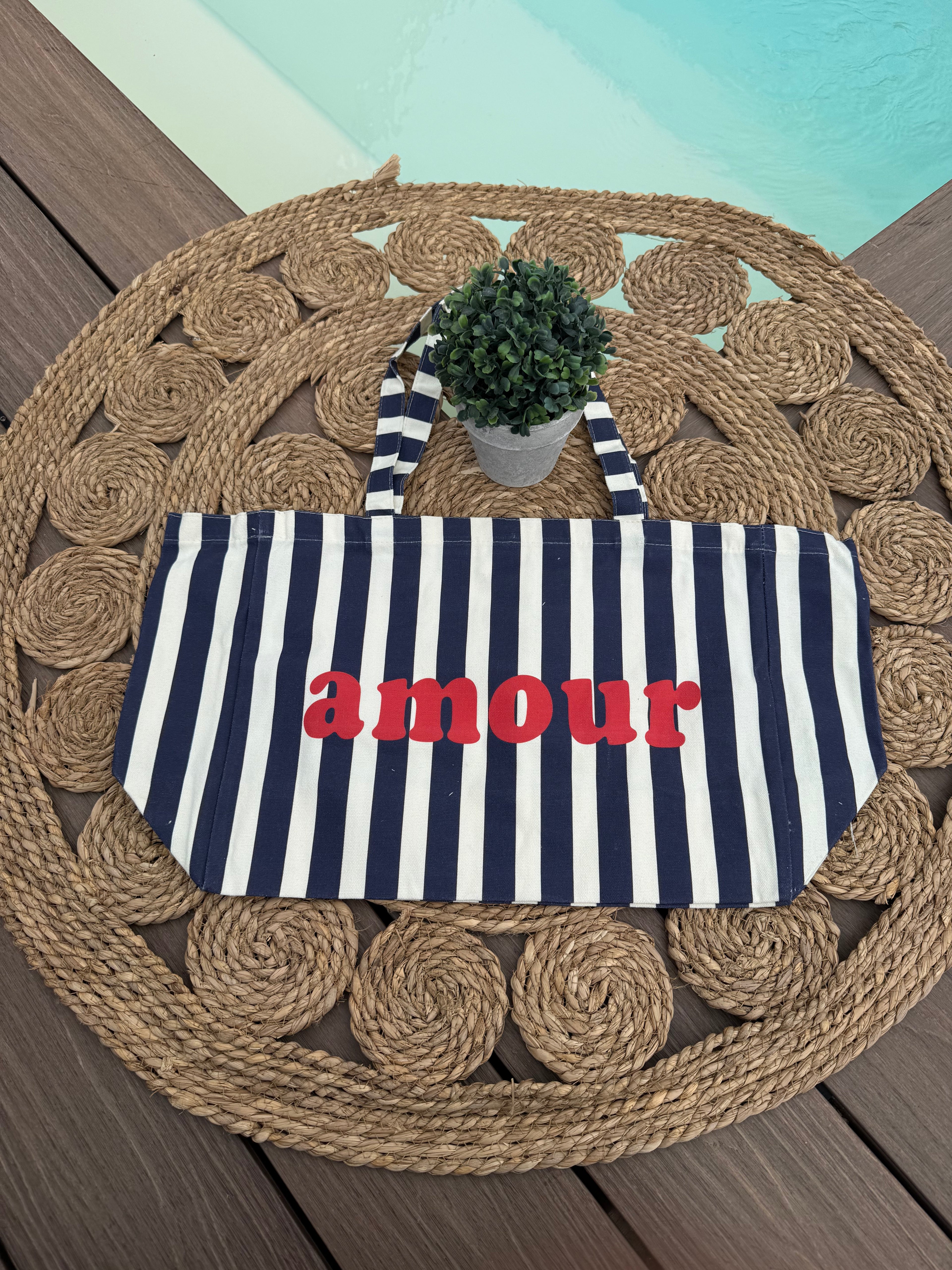 Sac tissu « Amour » 💙